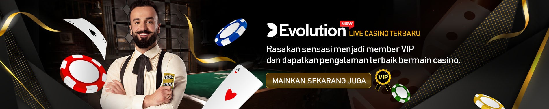 Bonus Live Casino Evolutions Gaming Deposit via QRIS